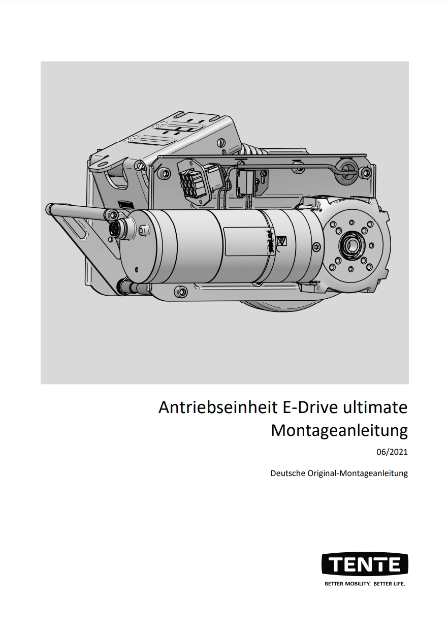 Antriebseinheit E-Drive ultimate Montageanleitung